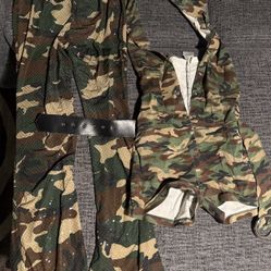 Camouflage Jumpsuit And Pants