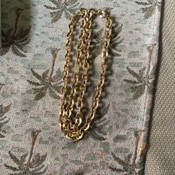 Chunky Gold Plated Necklace