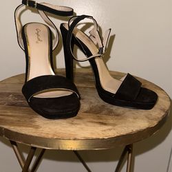 Black Strappy Heels