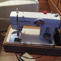 Sewing machine with carry case