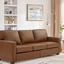 Eco- Leather 3 Cushion Sofa