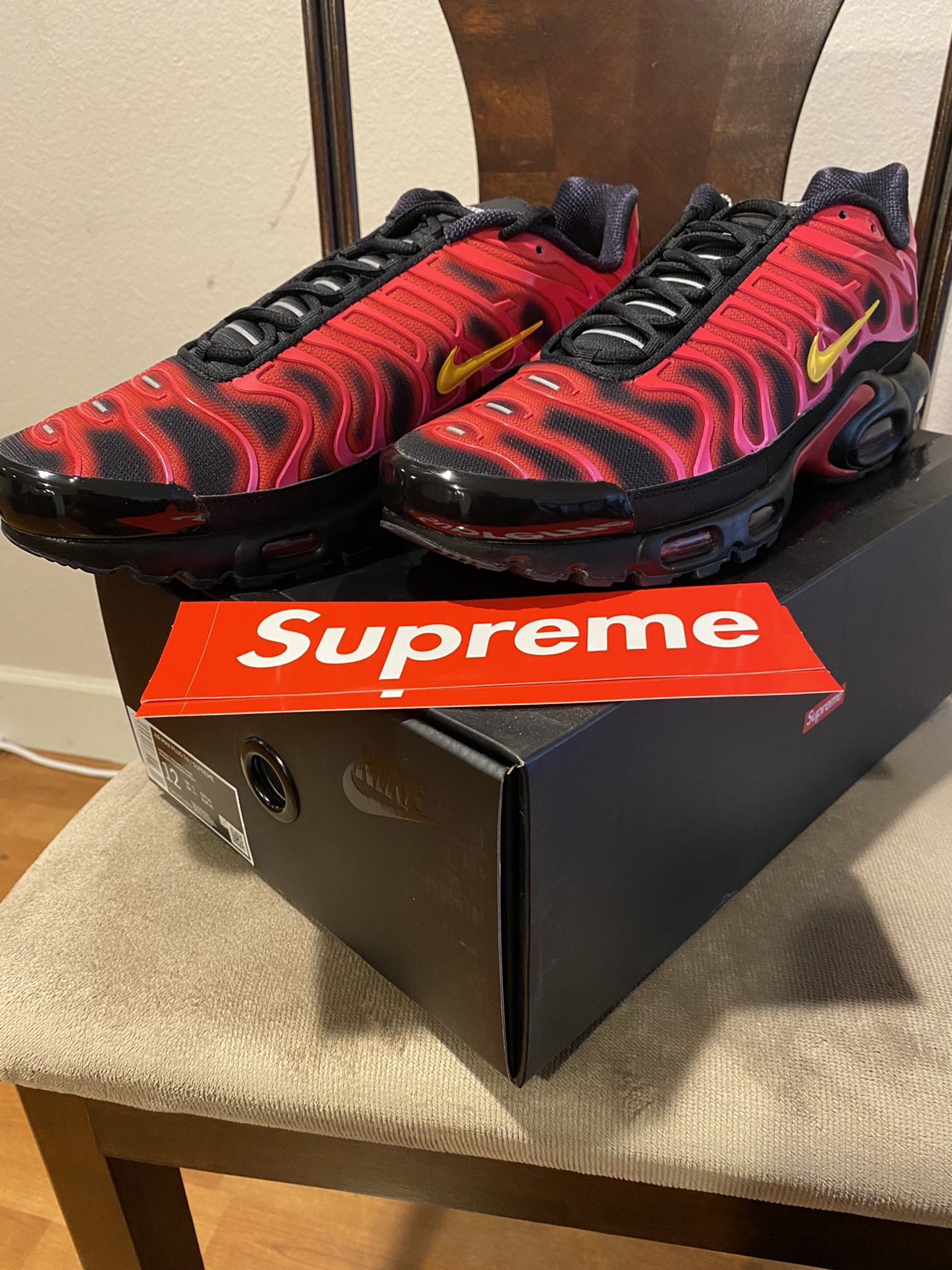 Nike Air Max Plus Supreme Black - Size 12