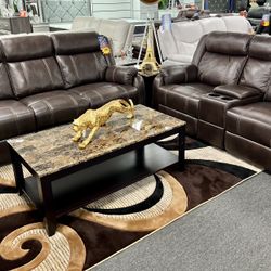 End Of Year Sales💥Beautiful Brown Two Piece Reclining Sofa And Love Seat LIMITED TIME OFFER $999😱 End Of Year Sales💥Beautiful Brown Two Piece Recli