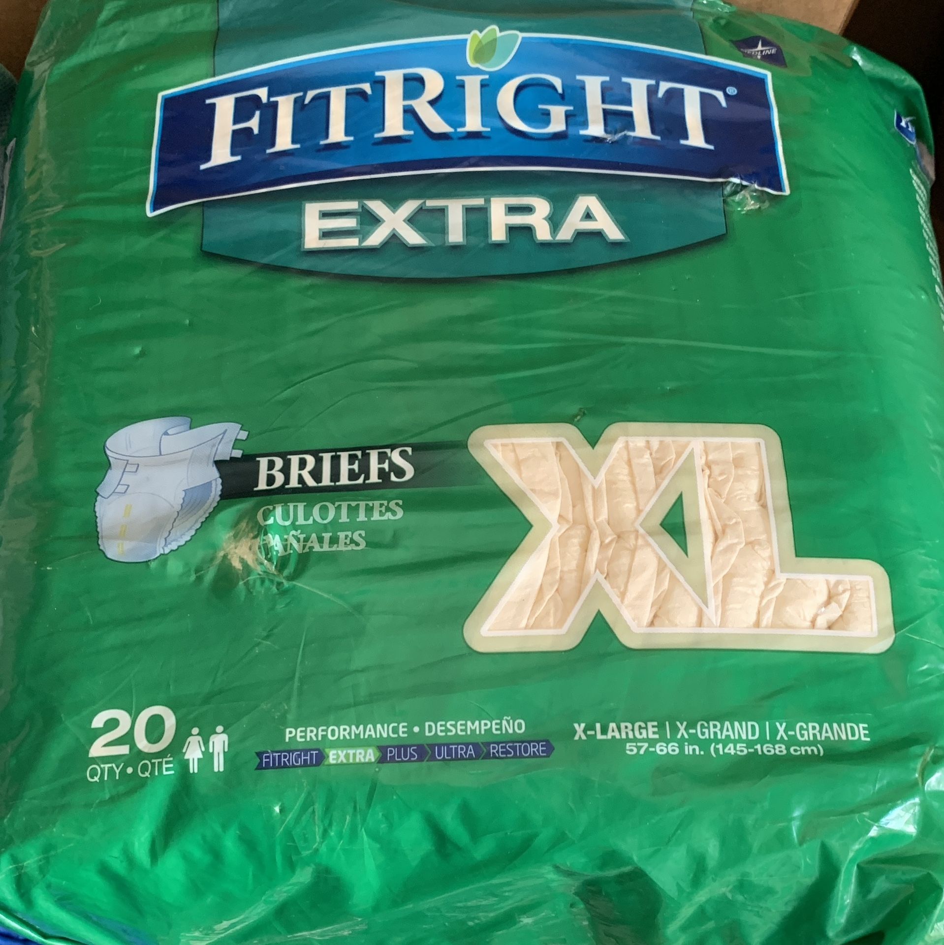 Pull Ups Fit Right Extra, Fit Right L/XL, Both 20 Pack Attends XL 14 Pack