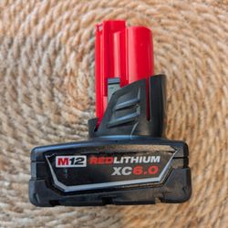 Milwaukee M12 XC 6 AH Battery USED 