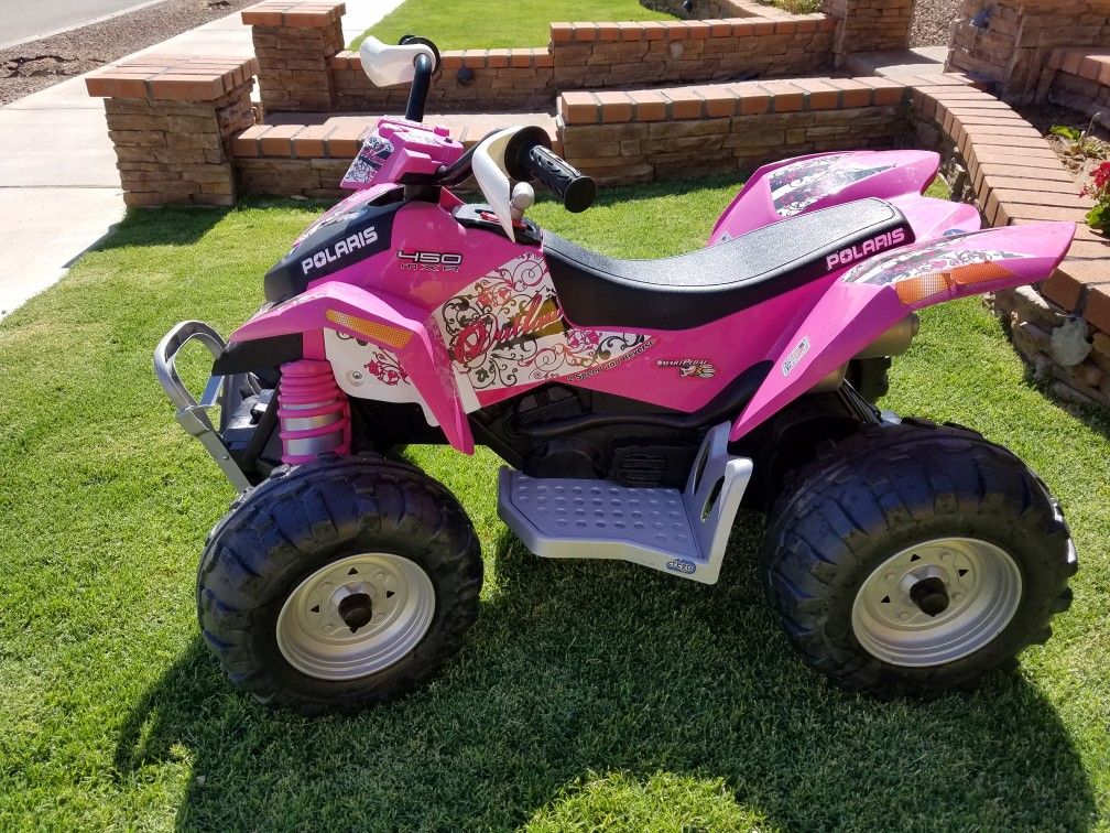 Peg Perego Polaris Outlaw Power Children's Ride on Toy, Pink