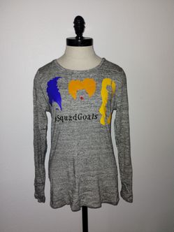 Unbranded Hocus Pocus Sanderson Sisters Gray Long Sleeve Shirt Size Medium