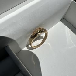 Men’s 10KY Champagne Diamonds Ring Size 12 with Box jewlery
