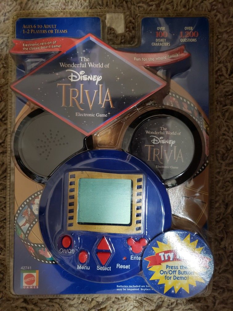 The Wonderful World Of Disney Electronic Game