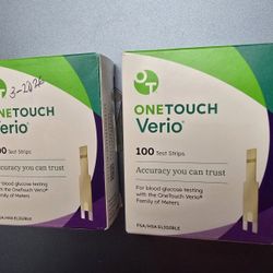 Brand New Sealed  100 Count One Touch Verio  Test Strips  EXP 3-31-26