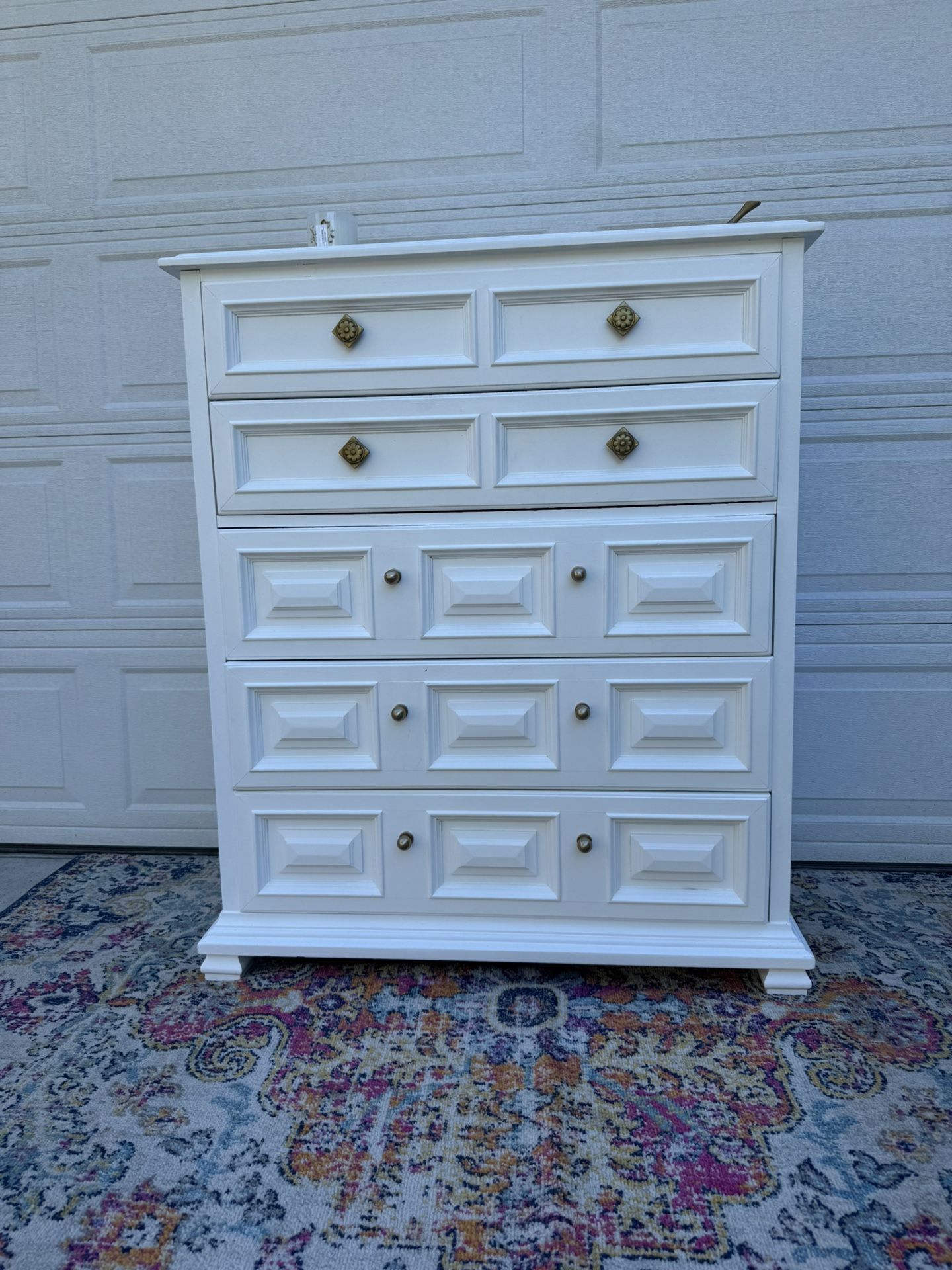 Refinished White Drexel Dresser