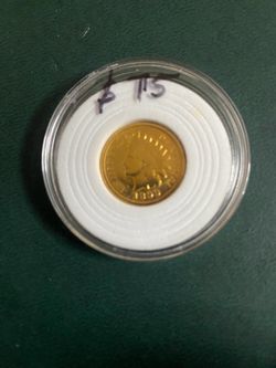 1899 Indian head coin 24Kgold plate