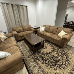 Couch Sofa & Side Table Set