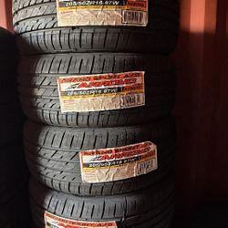 SET OF FOUR NEW TIRES 205/50/16 ARROYO GRANDSPORT A/S INCLUDING MOUNT AND BALANCE, ASK ME FOR SIZES AND BRANDS 