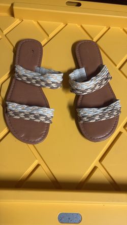 Braided Strap Slide Sandals