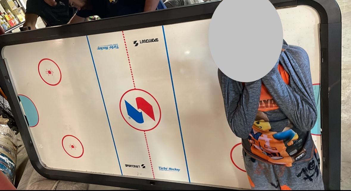 Air Hockey Table.
