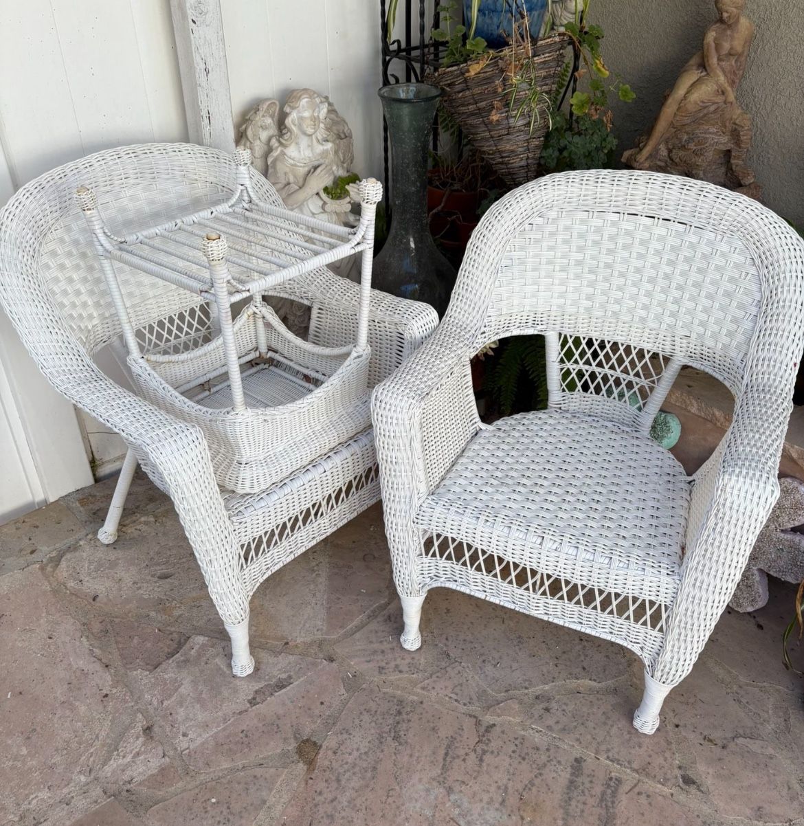 JECO 3 Piece Bistro Set (White)