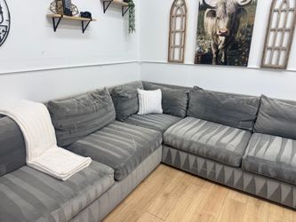 Large Gray Sectional Couch Free Delivery