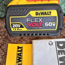 DEWALT
FLEXVOLT 20V/60V MAX Lithium-Ion 12.0Ah Battery pack