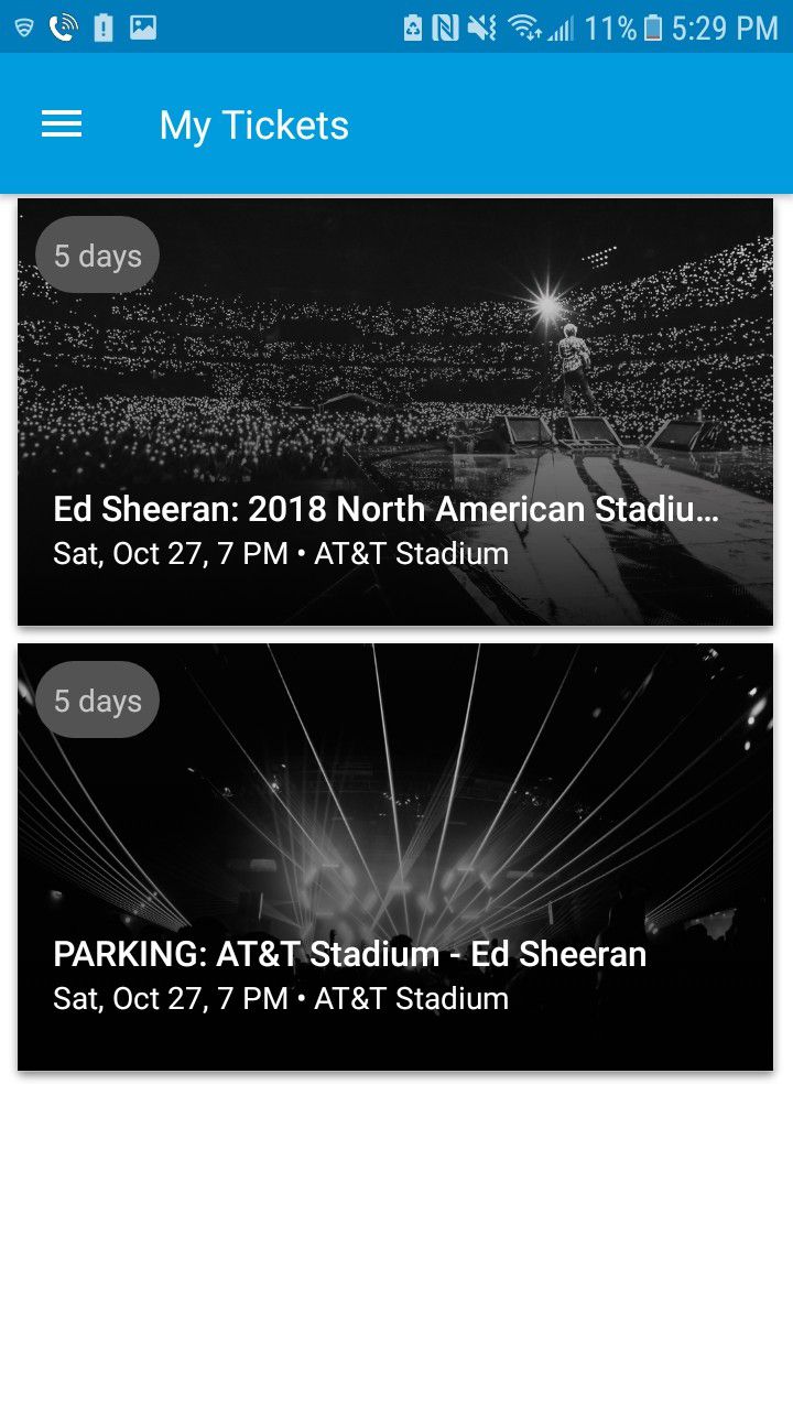2 Ed sheeran tickets