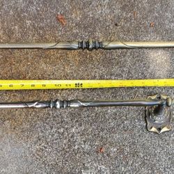 2 X Vintage Towel Holders Brown Bronse Color