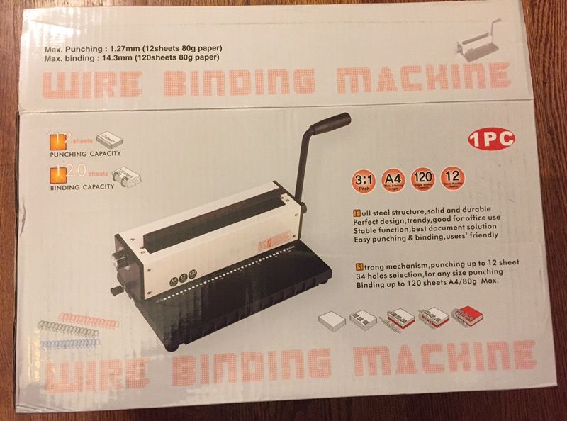 NEW WIRE BINDING MACHINE