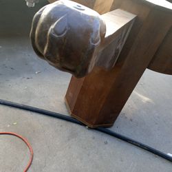 Beautiful Antique Claw Foot Table Solid Wood