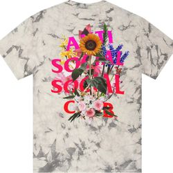 Antisocial Social Club ASSC Bouquet For The Old Days Black Tie Dye Tee