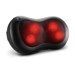Back and Neck Massager Electric Massager Pillow with Heat 3D Deep Tissue Kneading for Full Body, Leg, Calf, Foot, Muscle Pain Relief