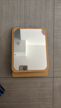wooden standing mirror