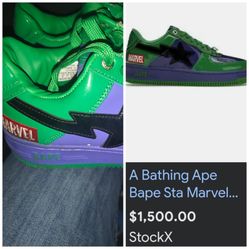A Bathing Ape Bape Sta
Marvel Comics Hulk Size 8 (2022) *LIMITED EDITION*