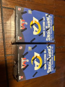 Los Angeles Rams Super Bowl LVI Champions panini box set (lot of 2)  Sealed