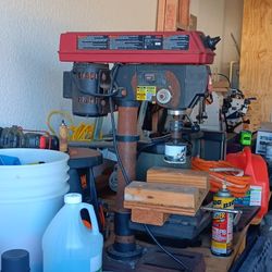 4x10 Wooden Table, Drill, AND Bench Grinder