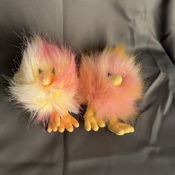 JellyCat Plush Dolls - Sorbet & Yellow And Pink Crazy Chick