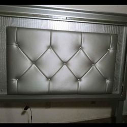 Gray Led Queen bed Frame Only