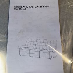 Partial Recliner Sofa Oat New