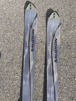 Cheap Snow Salomon Ski With Sticks 185