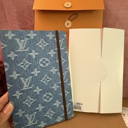 Authentic Louis Vuitton Limited Edition Jane Notebook MM Denim 