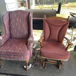 Glider And High Back 