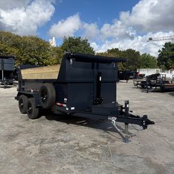 AMP 6 × 12 Buildable Side Dump Trailer 10k