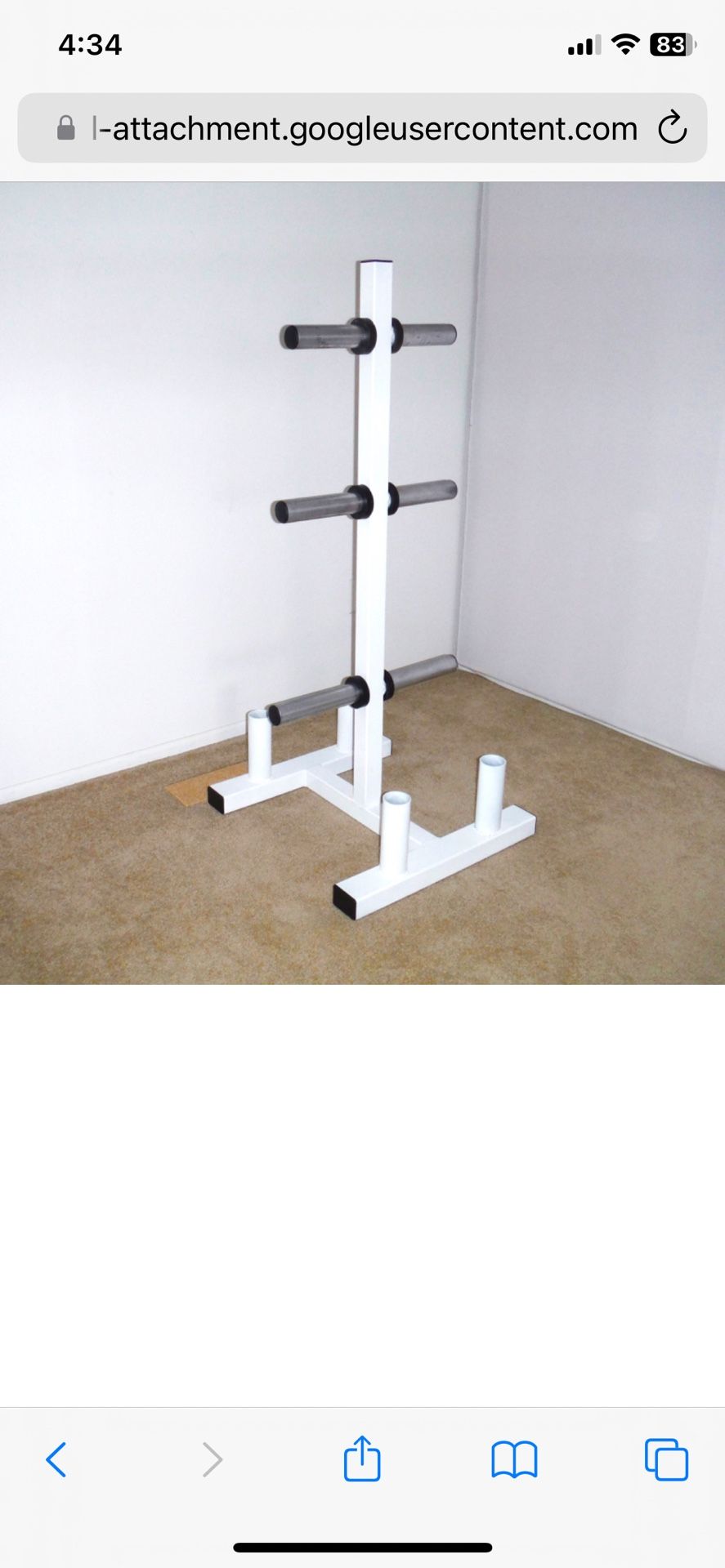 Weight Plate Holder/Tree, With Bar Holders - $150
