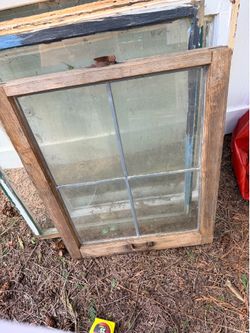 Vintage wood windows