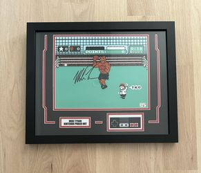 Mike Tyson Authentic Autographed Punch Out W/ NES Controller