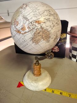 World Globe on Stand Vintage Decorative