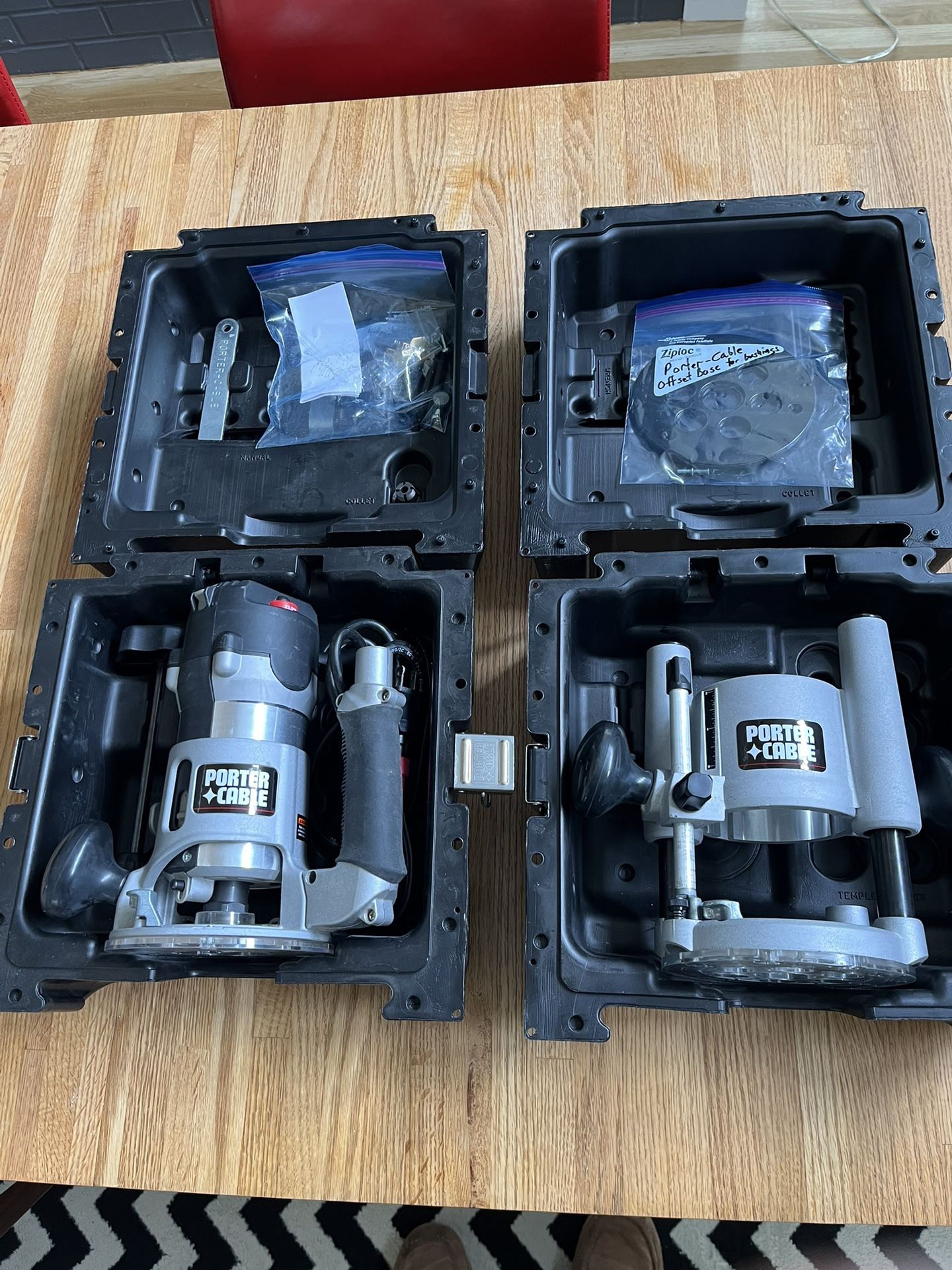 Porter Cable 893PK Router Combo with fixed and plunge bases