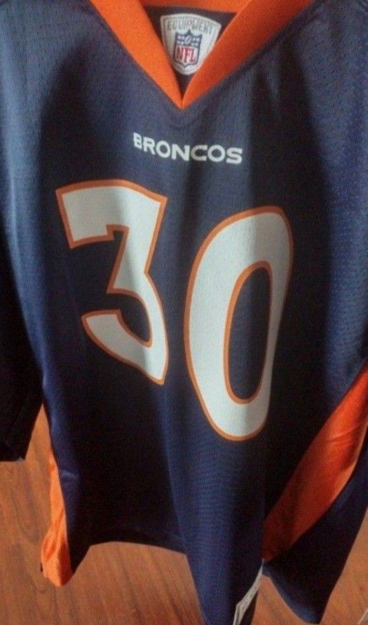 NFL Proline Broncos Denver 3rd Hall Of Fame Davis #30 Vintage Jersey 
