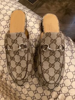Gucci Princetown GG Canvas Mules