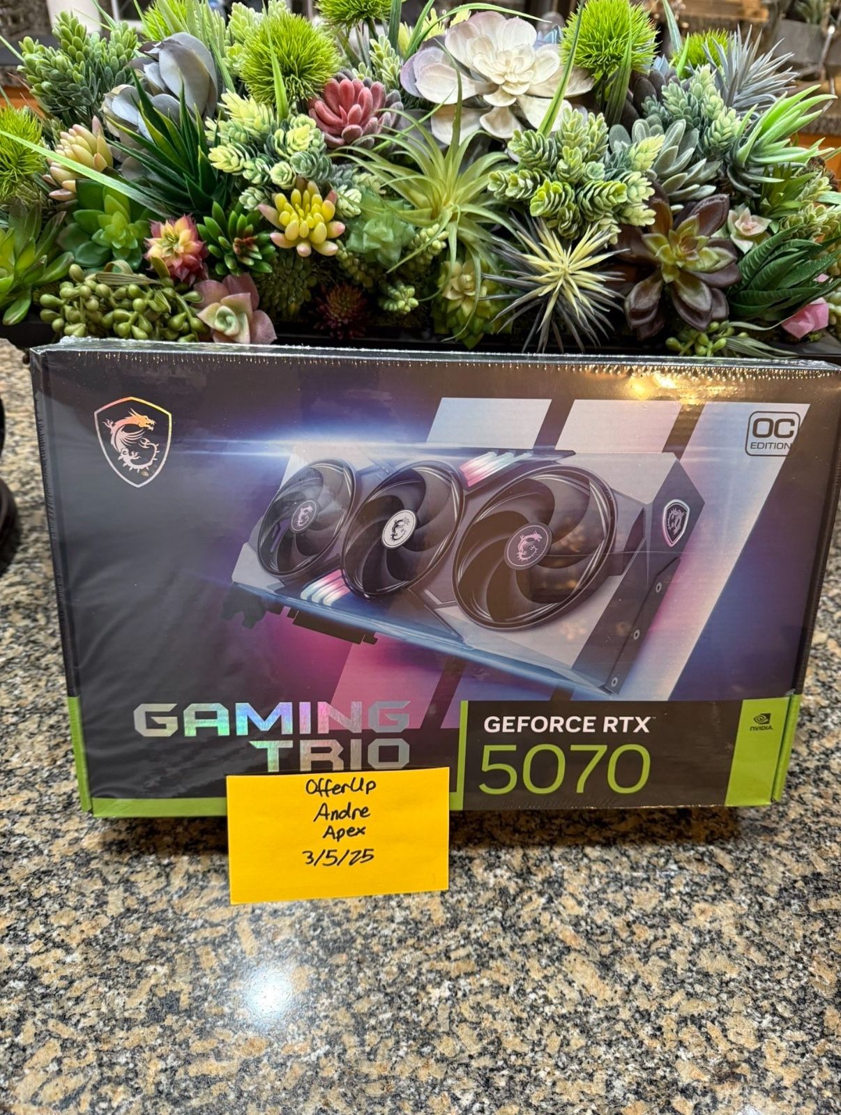 MSI GeForce RTX 5070 12G GAMING TRIO OC (brand new, sealed)