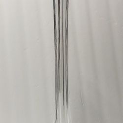 Special occasion/wedding decor, about 20 inch clear glass Eiffel Tower vase, 1.75 inch mouth opening. $9
