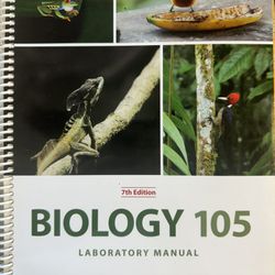 Biology 105 Lab Manual 7th Edition